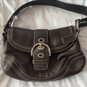 Brown leather Coach Soho purse